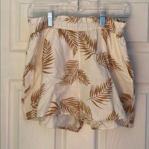 Billabong White Palm Shorts